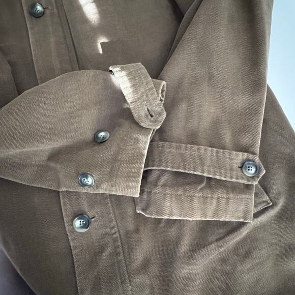 Magee Overcoat Brown Mens 46 Canvas 100% Cotton Lined Ireland - Picture 5 of 11